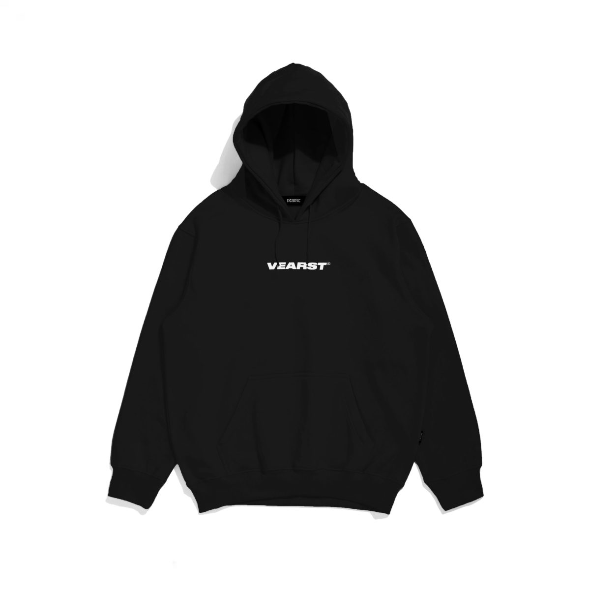 Circular Black Pullover Hoodie