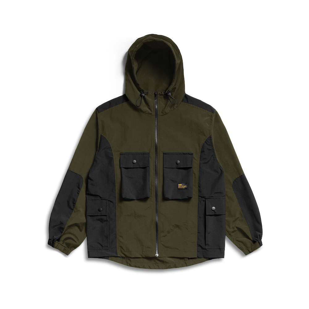 Cliff Olive Black Anorak Two Tone