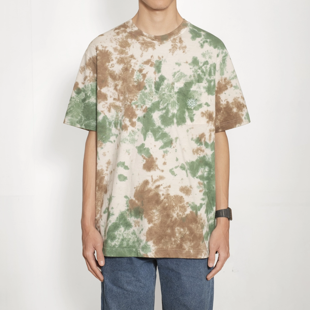 Beth Tie Dye Brown Green - Image 2