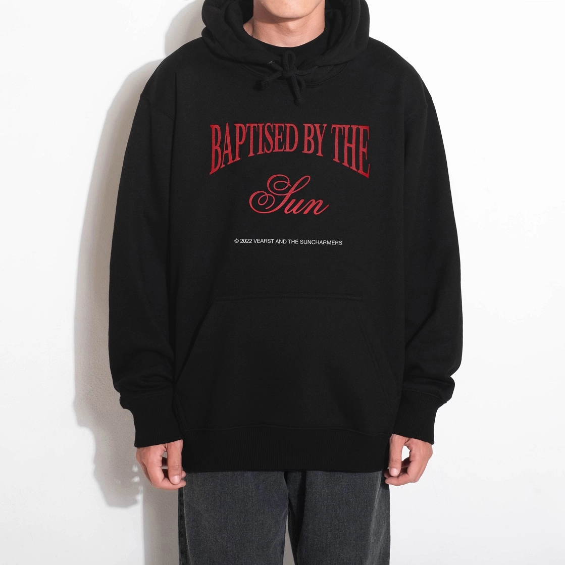 Borrough Pullover Hoodie Black - Image 2