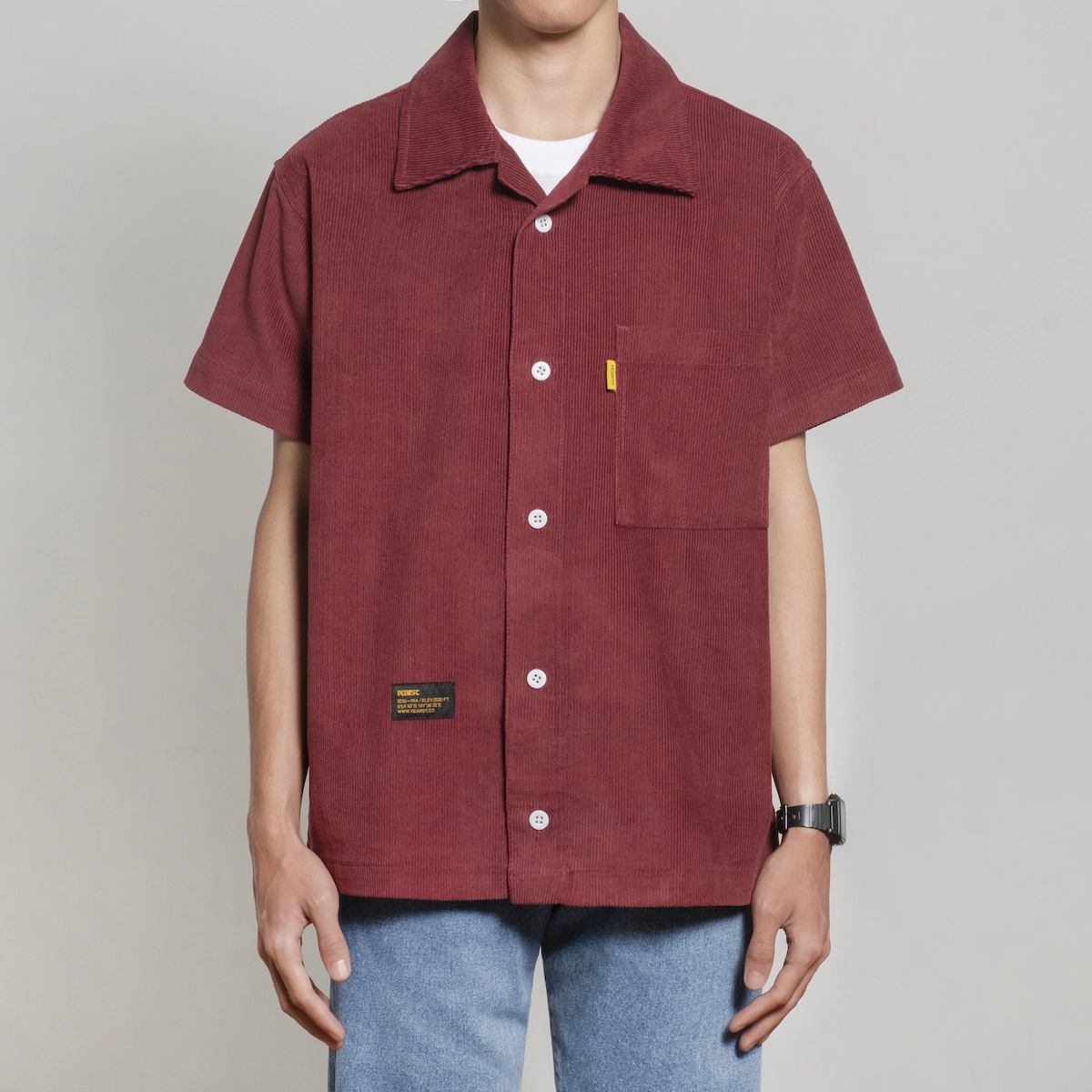 Kiko Corduroy Maroon - Image 2