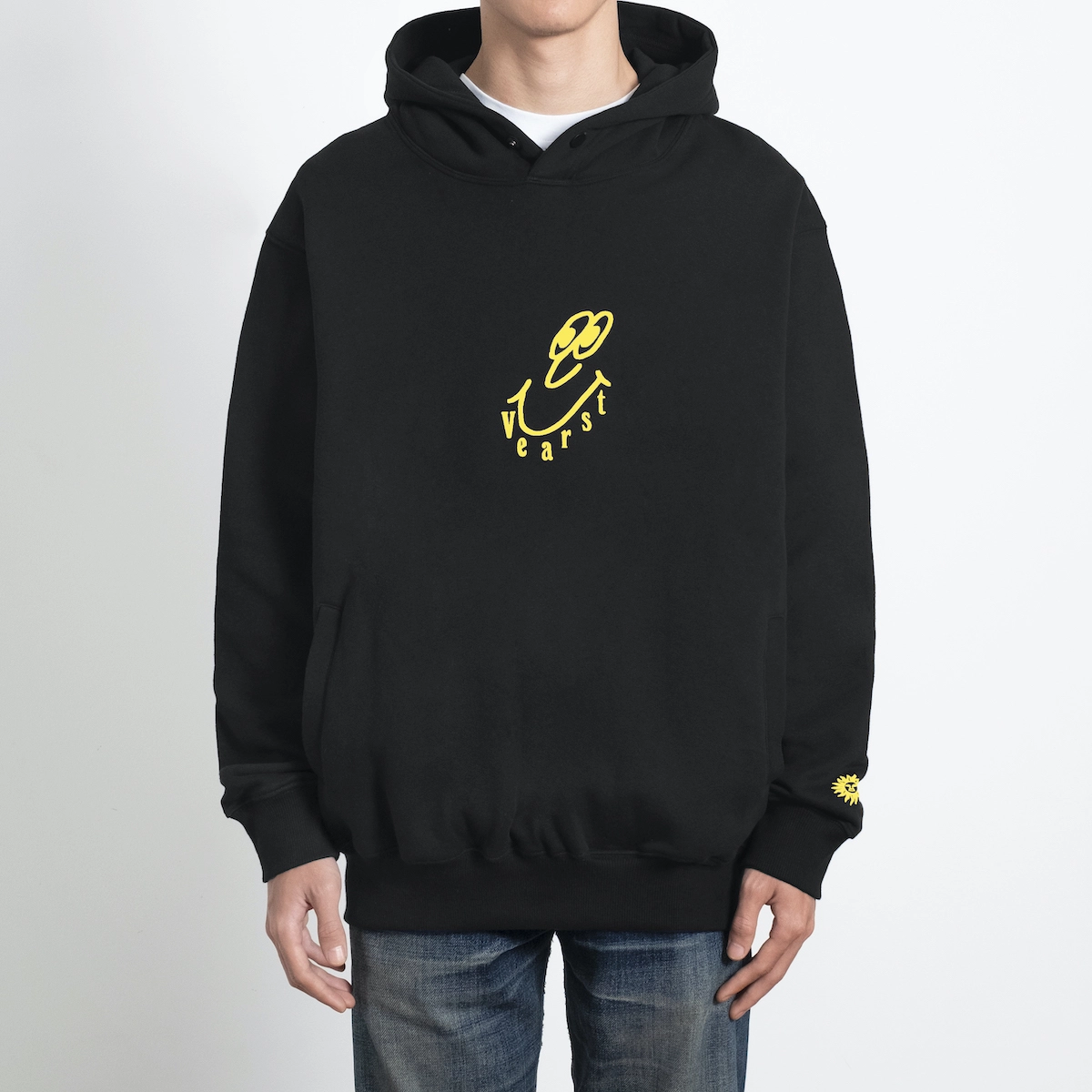 Melvin Black Pullover Hoodie - Image 2