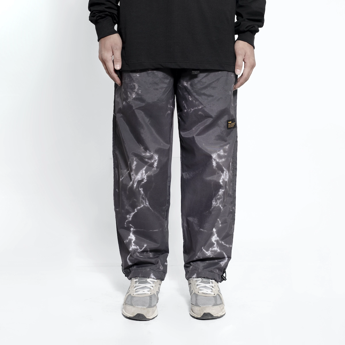 Miles Trackpants Printed Black - Image 2