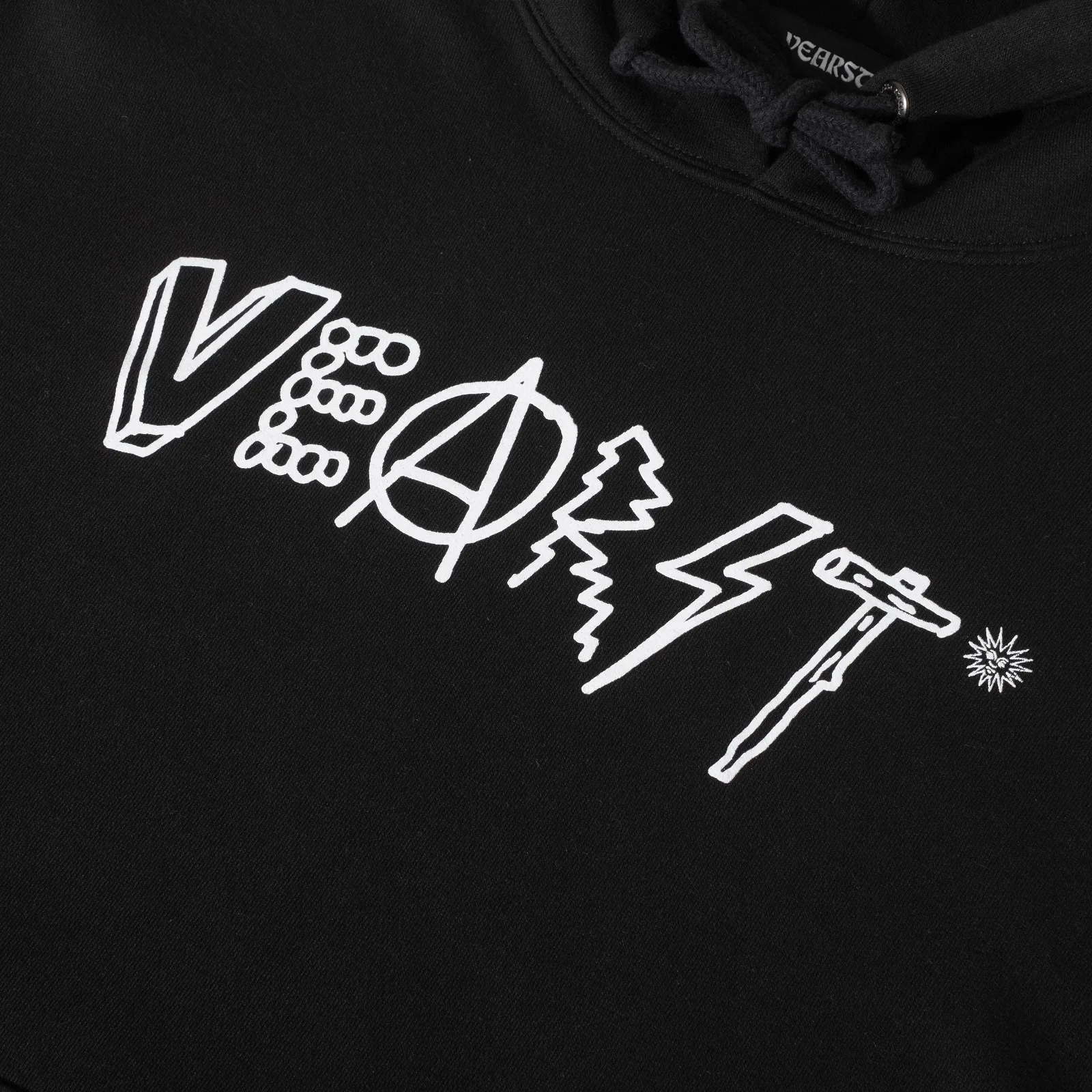 Phun Black White Pullover Hoodie - Image 3