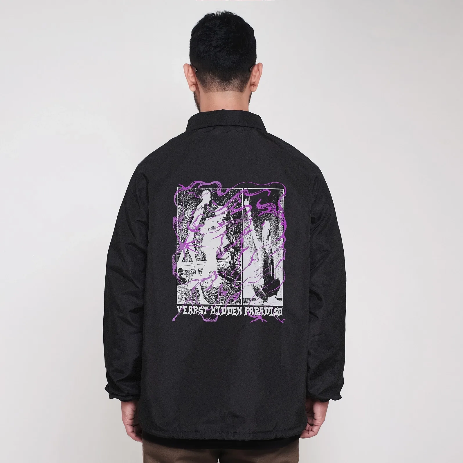 Seeds Black Windbreaker - Image 4