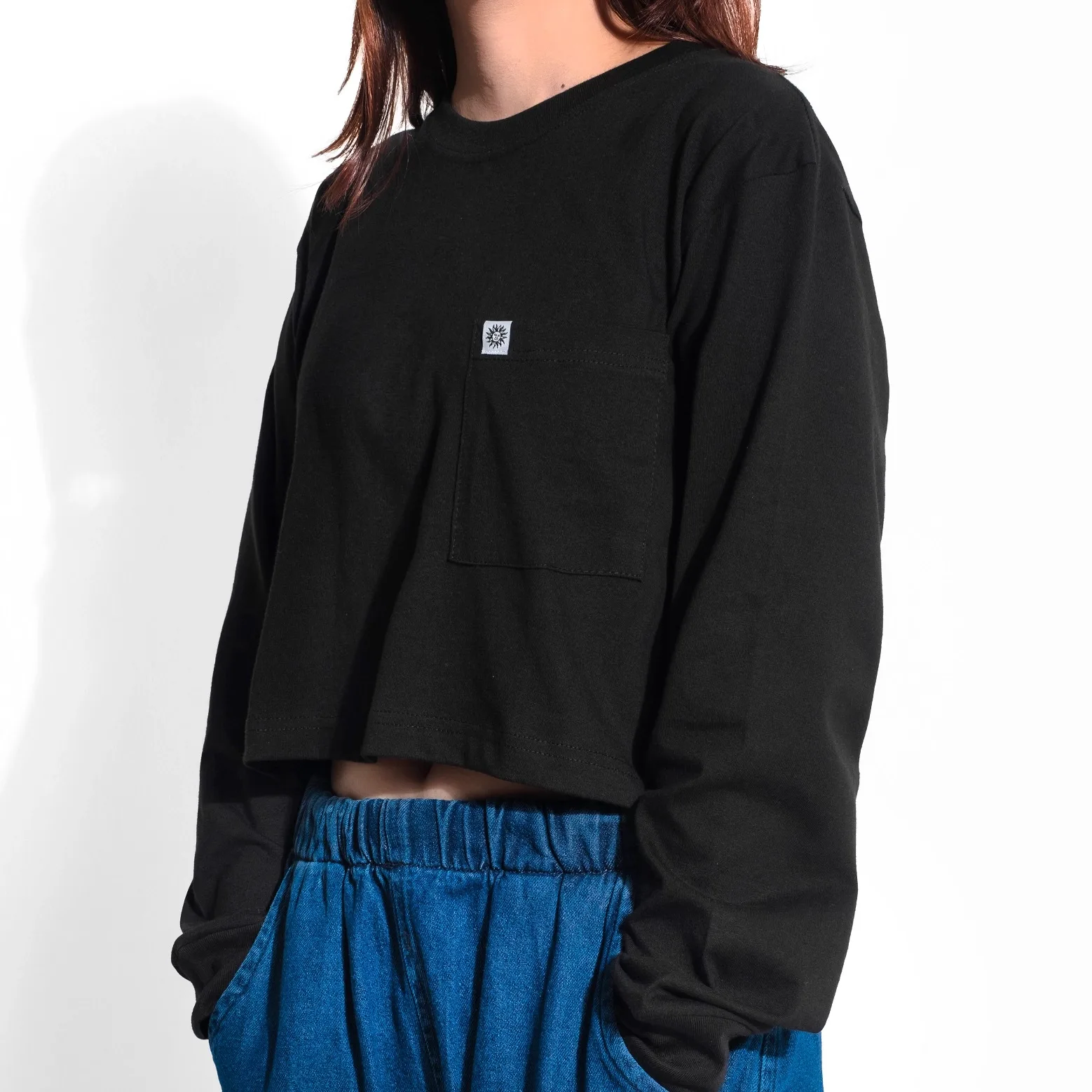 Rops Crop Top Black - Image 2