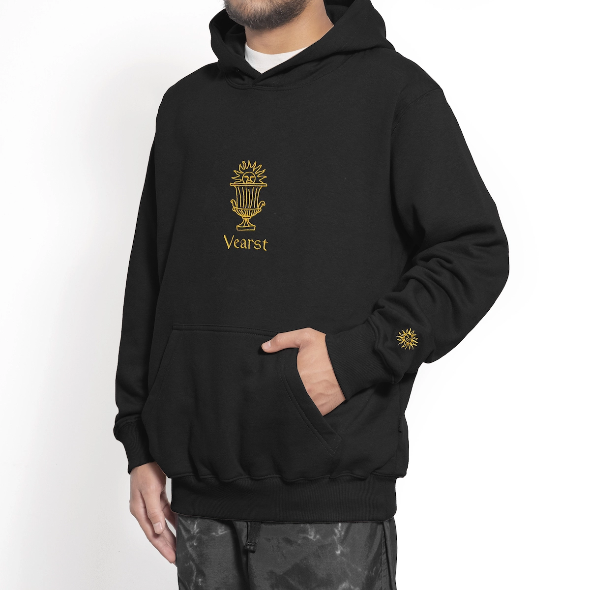 Royal Black Pullover Hoodie - Image 2