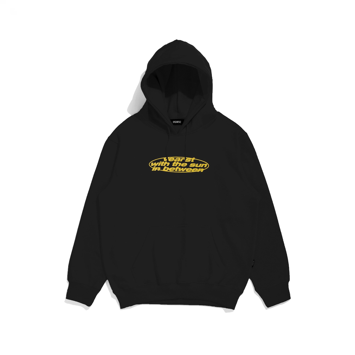 Stern Black Pullover Hoodie