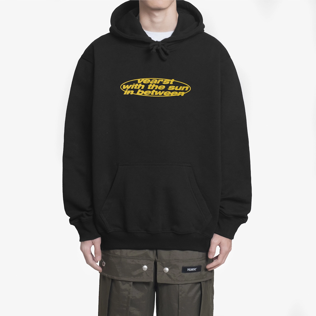 Stern Black Pullover Hoodie - Image 2
